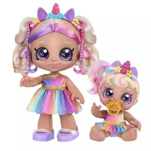 KINDI KIDS Mystabella And  Mirabella 2 PK Dolls Scented Sisters NEW